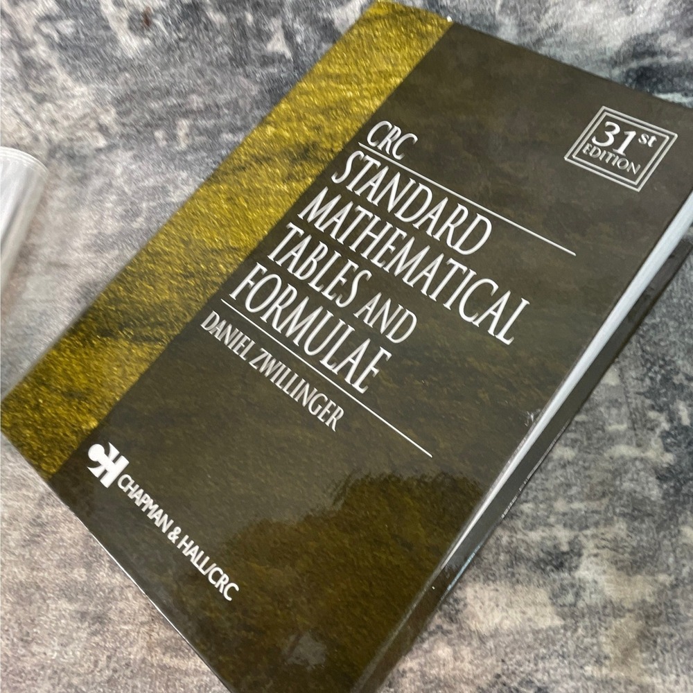 CRC Standard Mathematical Tables & Formulae 31st Ed‎ Daniel Zwillinger Math Book